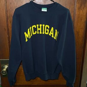 vintage university of michigan crewneck